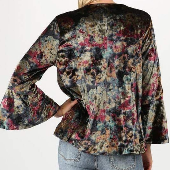 Vintage Velvets Floral Blazer Last One - Picture 3 of 4